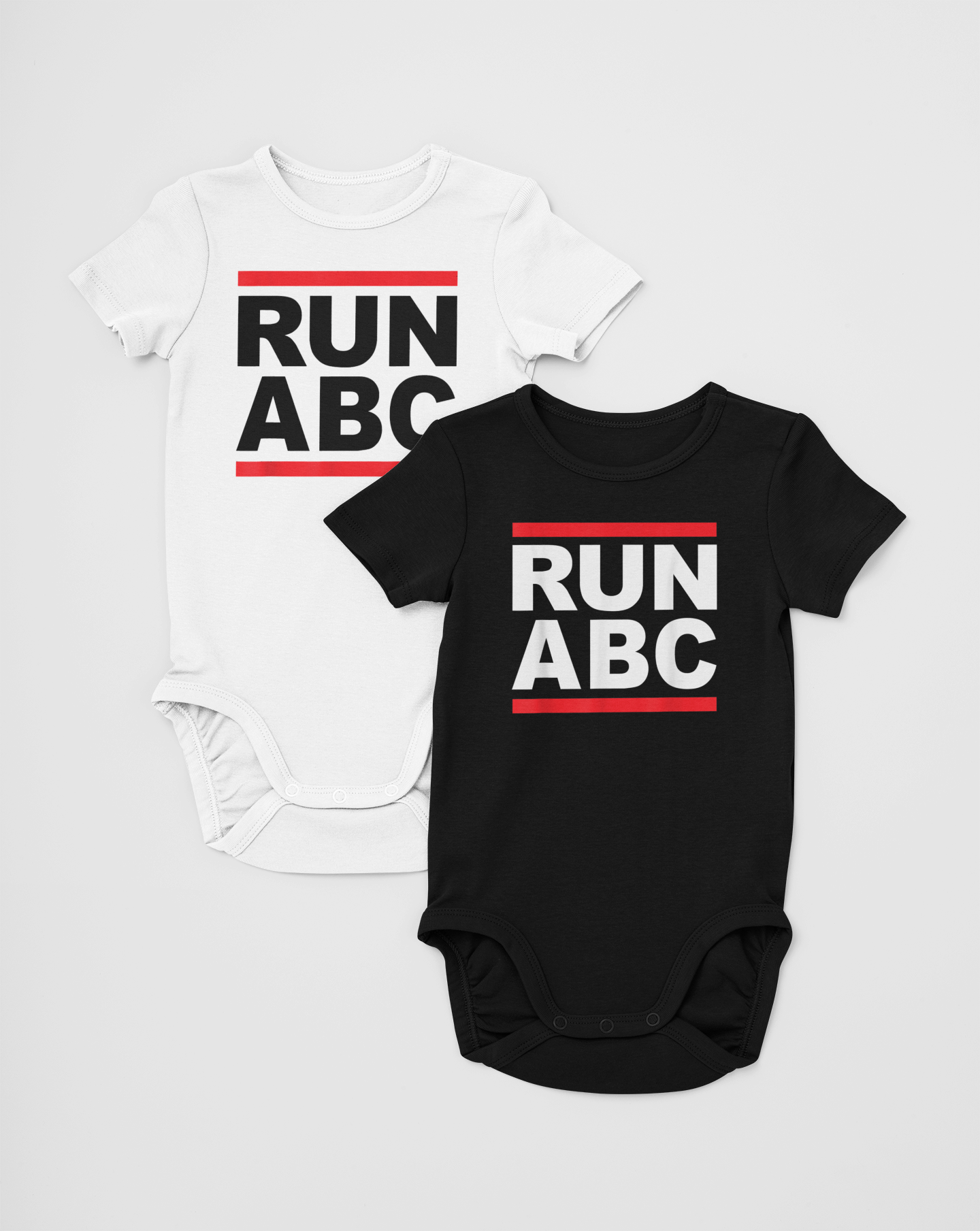 RUN ABC Soft Cotton Onesie with Alphabet Design