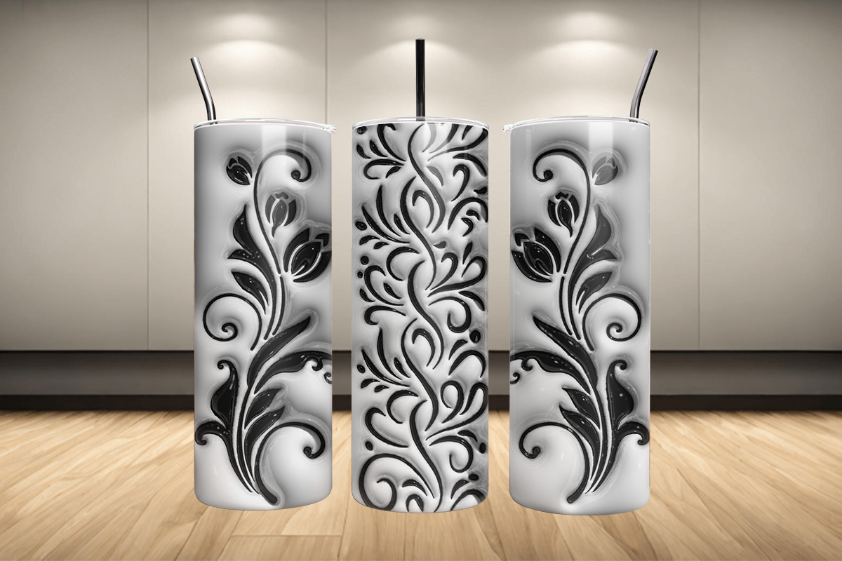 Tattoo Design 20 oz Stainless-Steel Skinny Tumbler