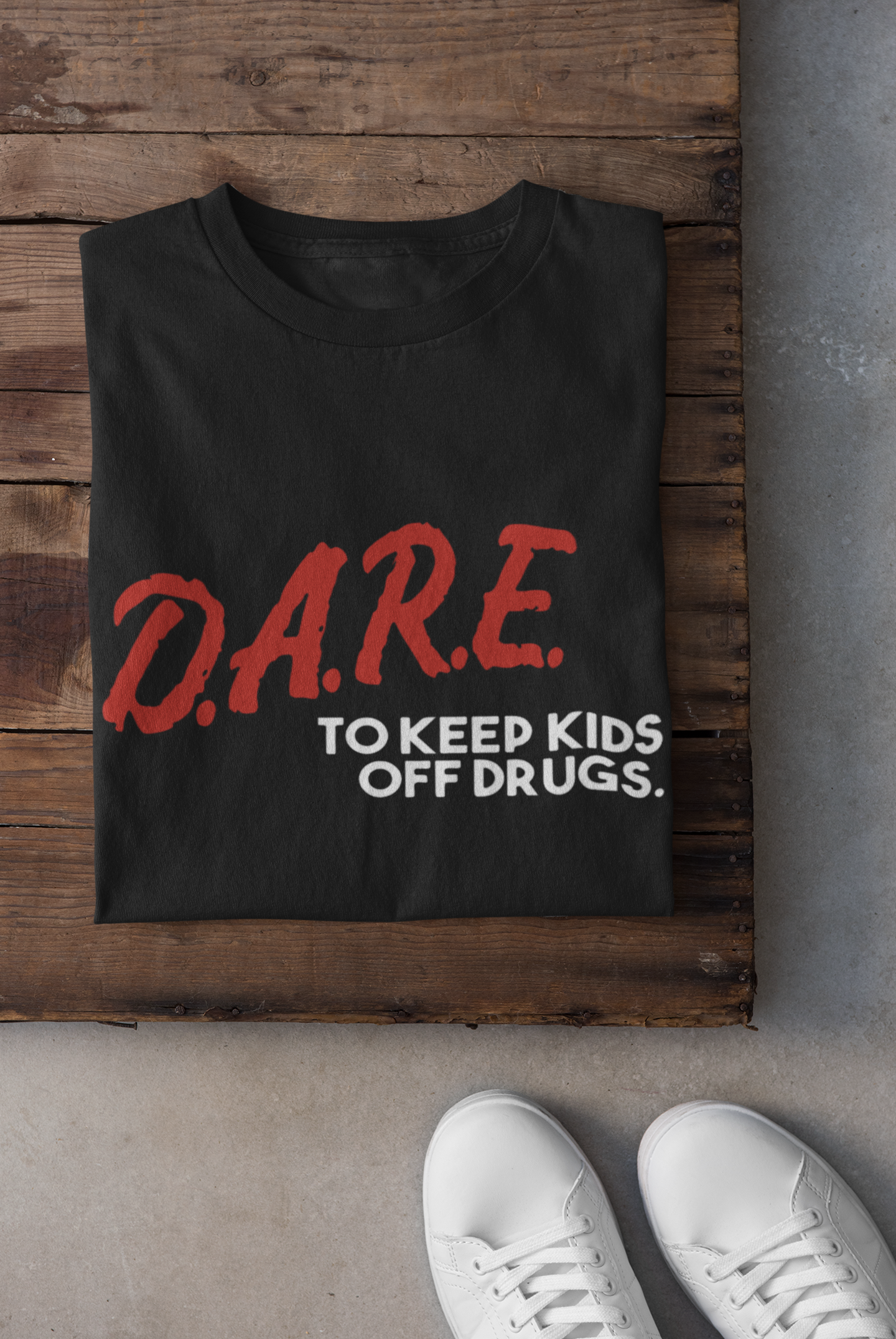 DARE Old School Retro Adult T-shirt