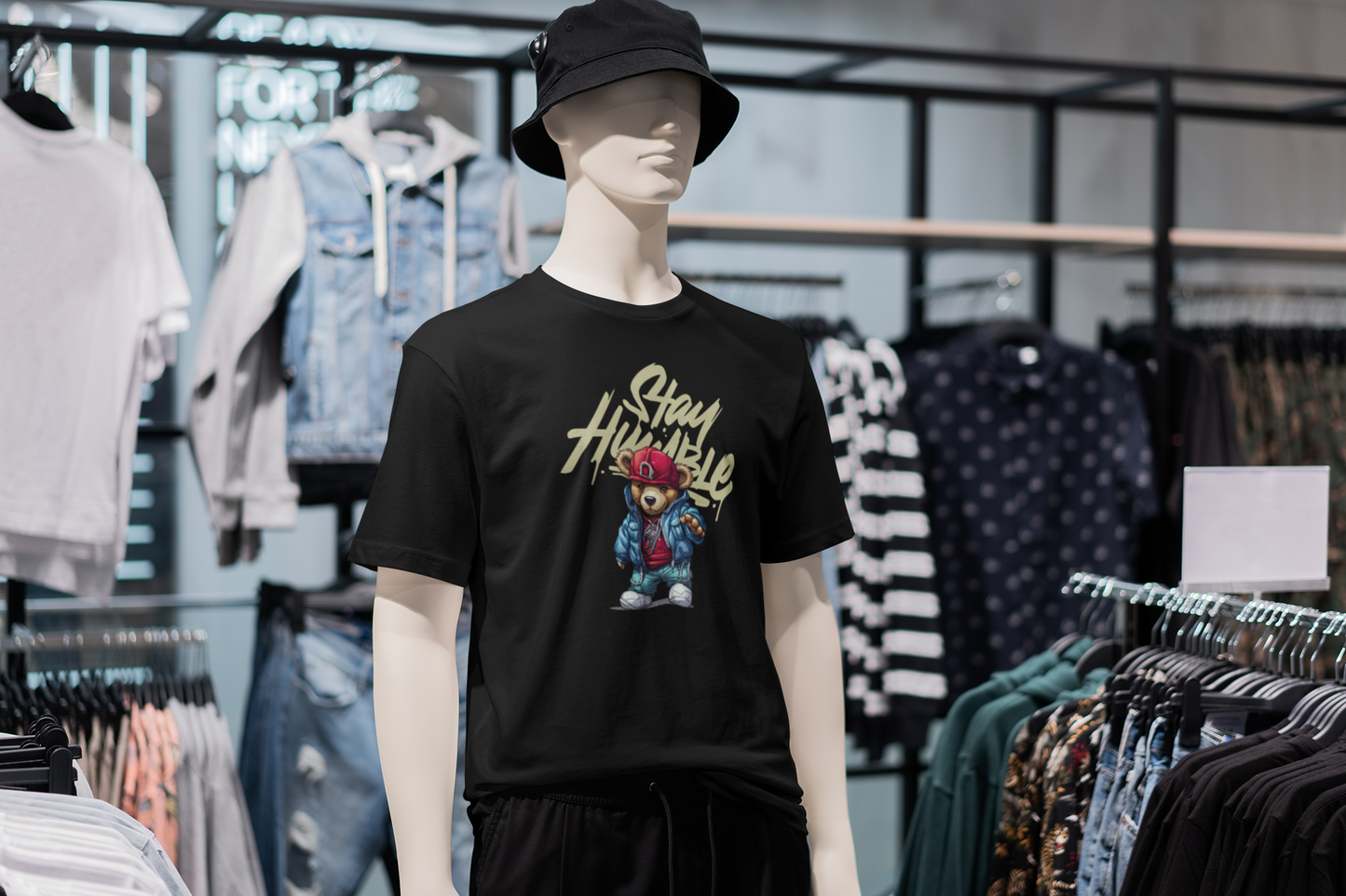 Stay Humble Cool Teddy Custom Graphic Tee