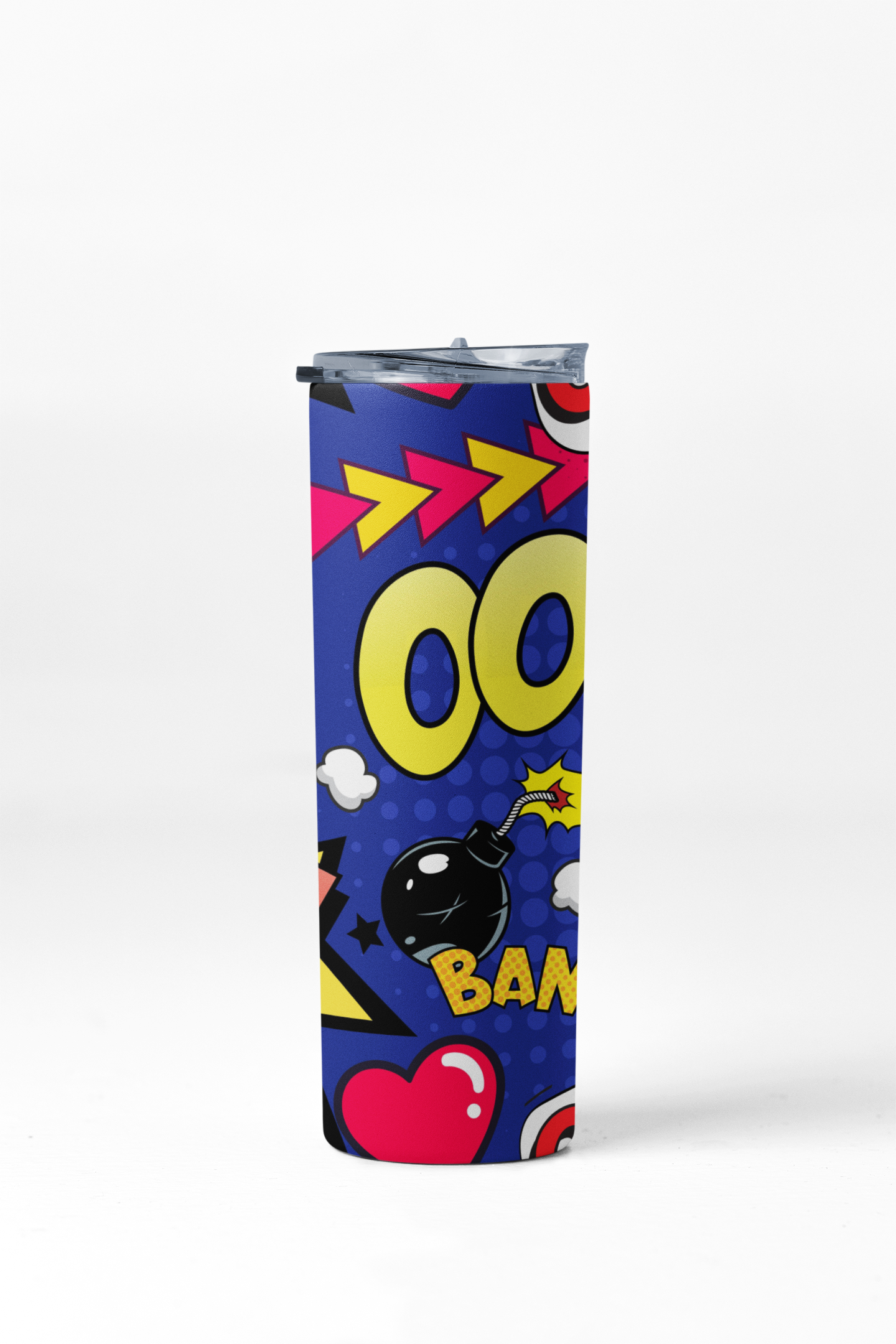 COMIC Vibes 20 oz Stainless-Steel Skinny Tumbler