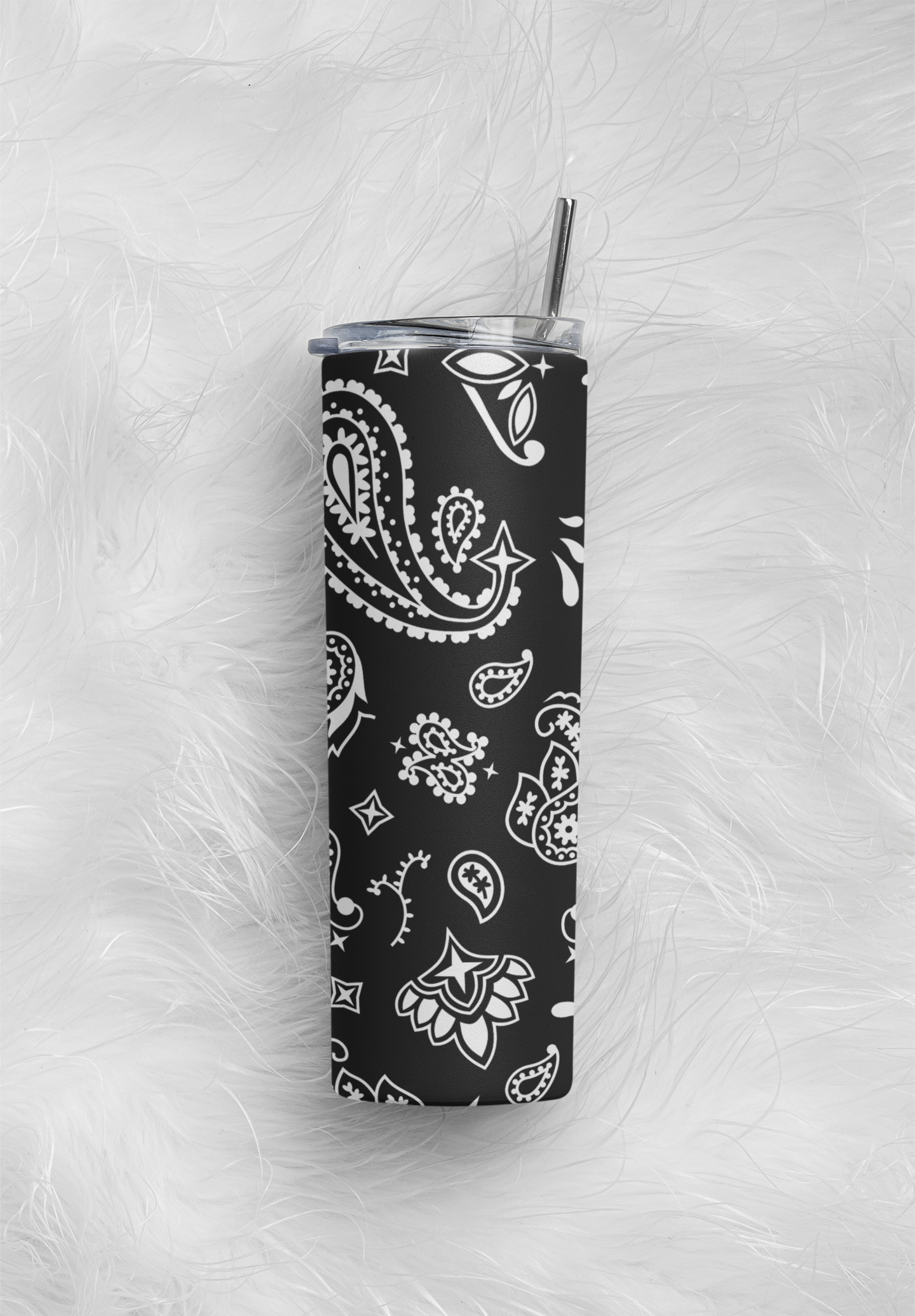 Bandana Pattern 20 oz Stainless-Steel Skinny Tumbler