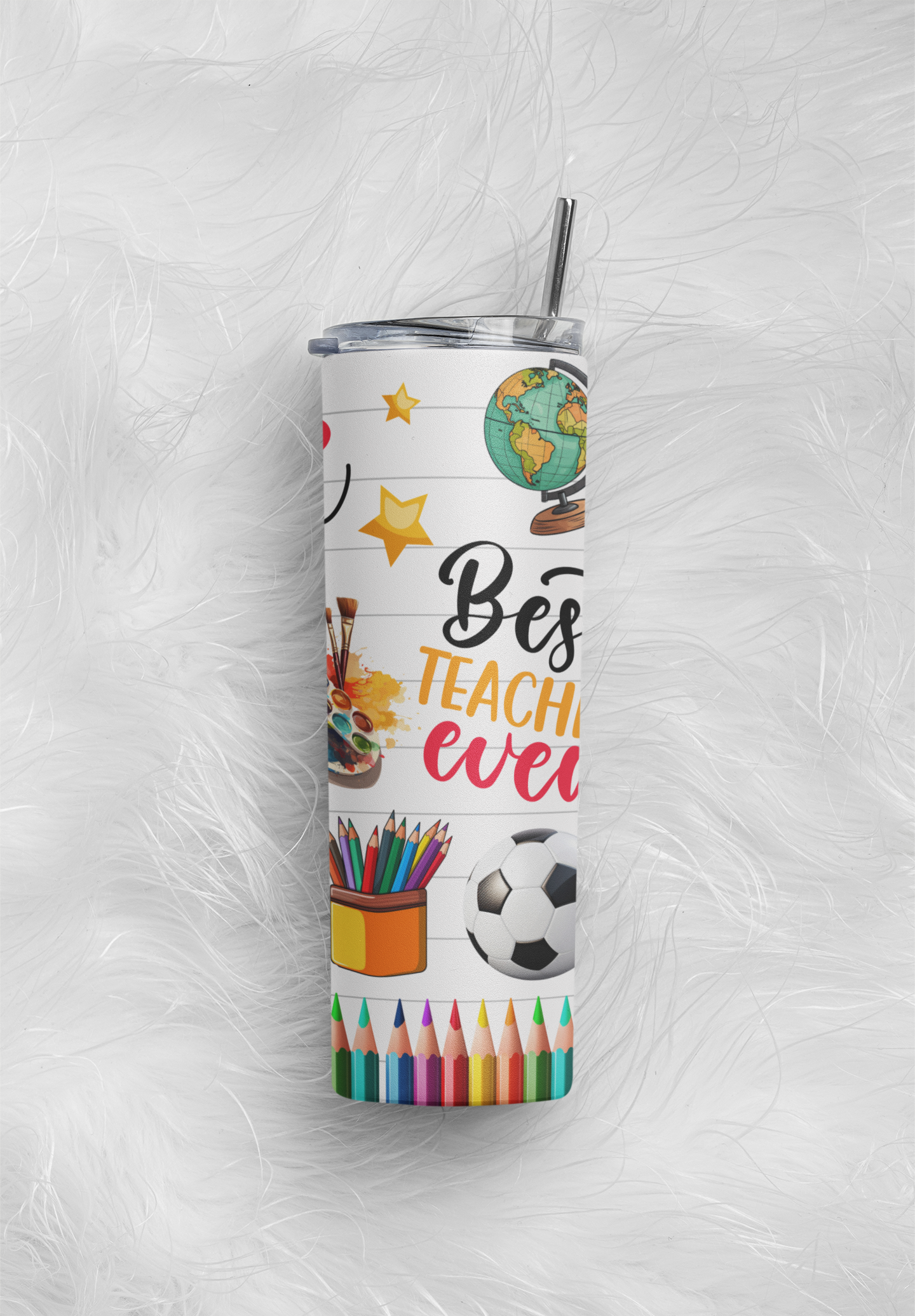 Teacher Life 20 oz Stainless-Steel Skinny Tumbler