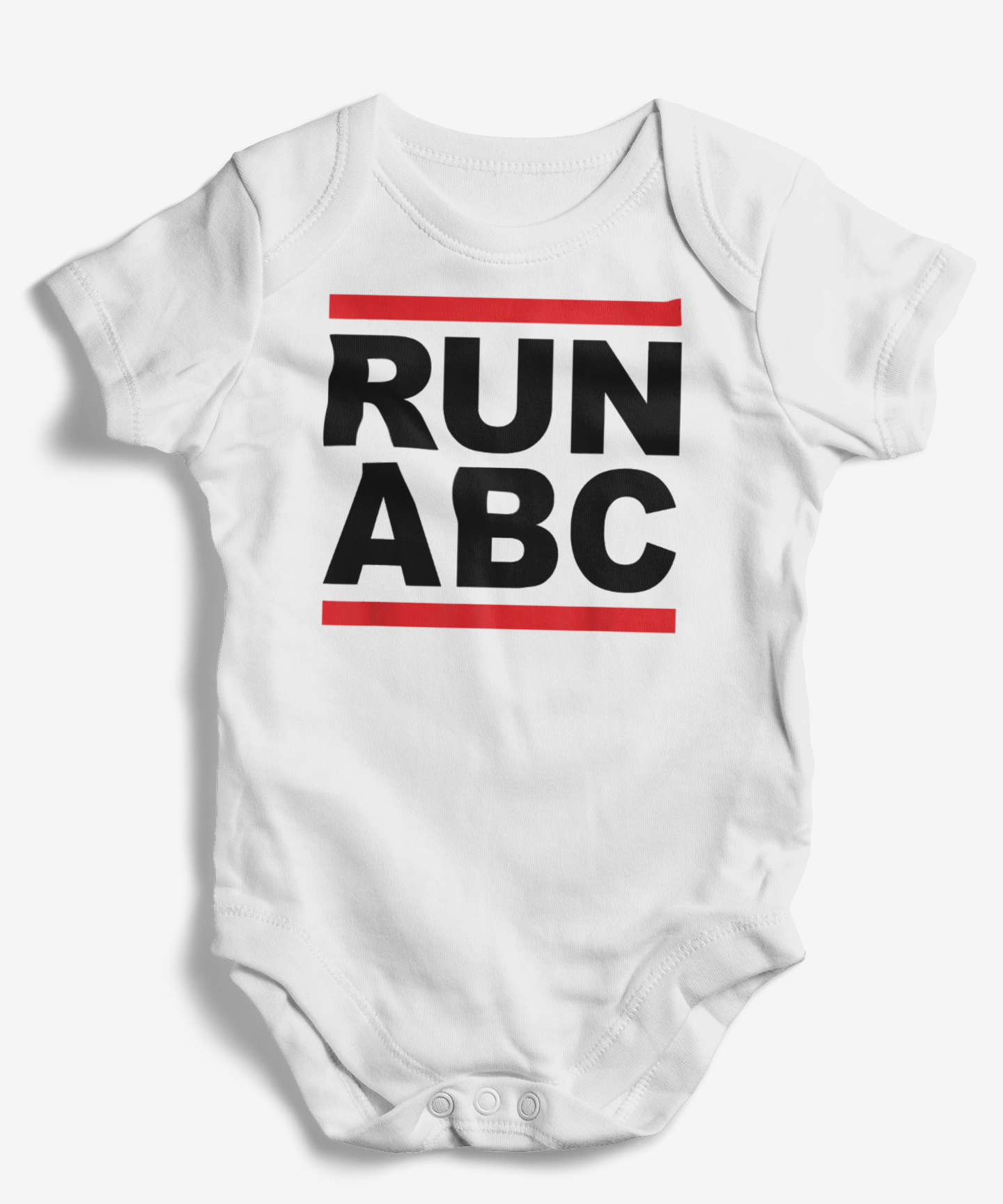 RUN ABC Soft Cotton Onesie with Alphabet Design