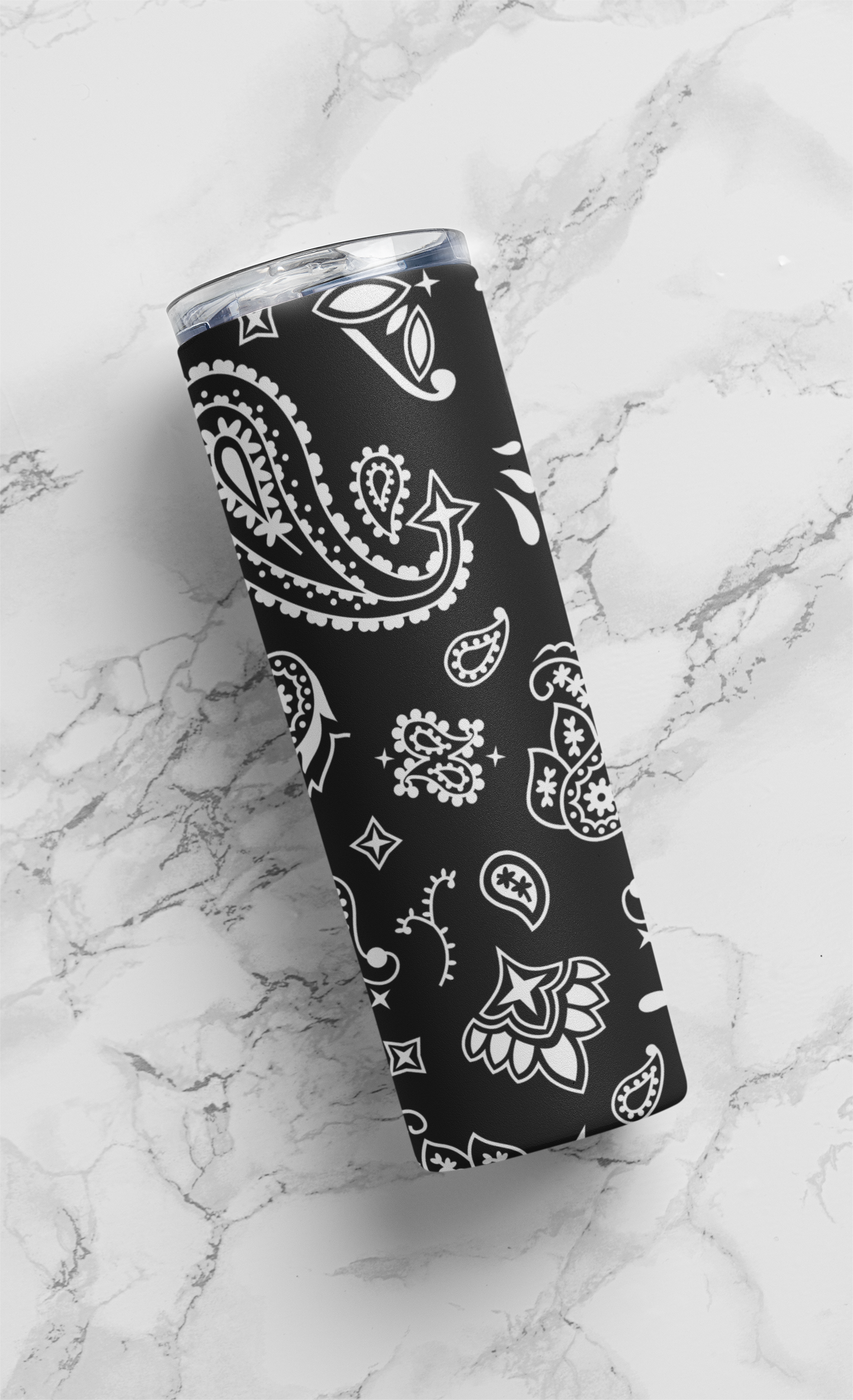 Bandana Pattern 20 oz Stainless-Steel Skinny Tumbler