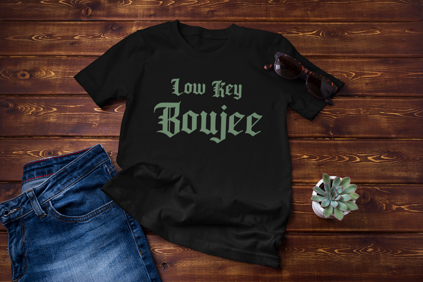 LOW KEY BOUJEE Adult t-shirt