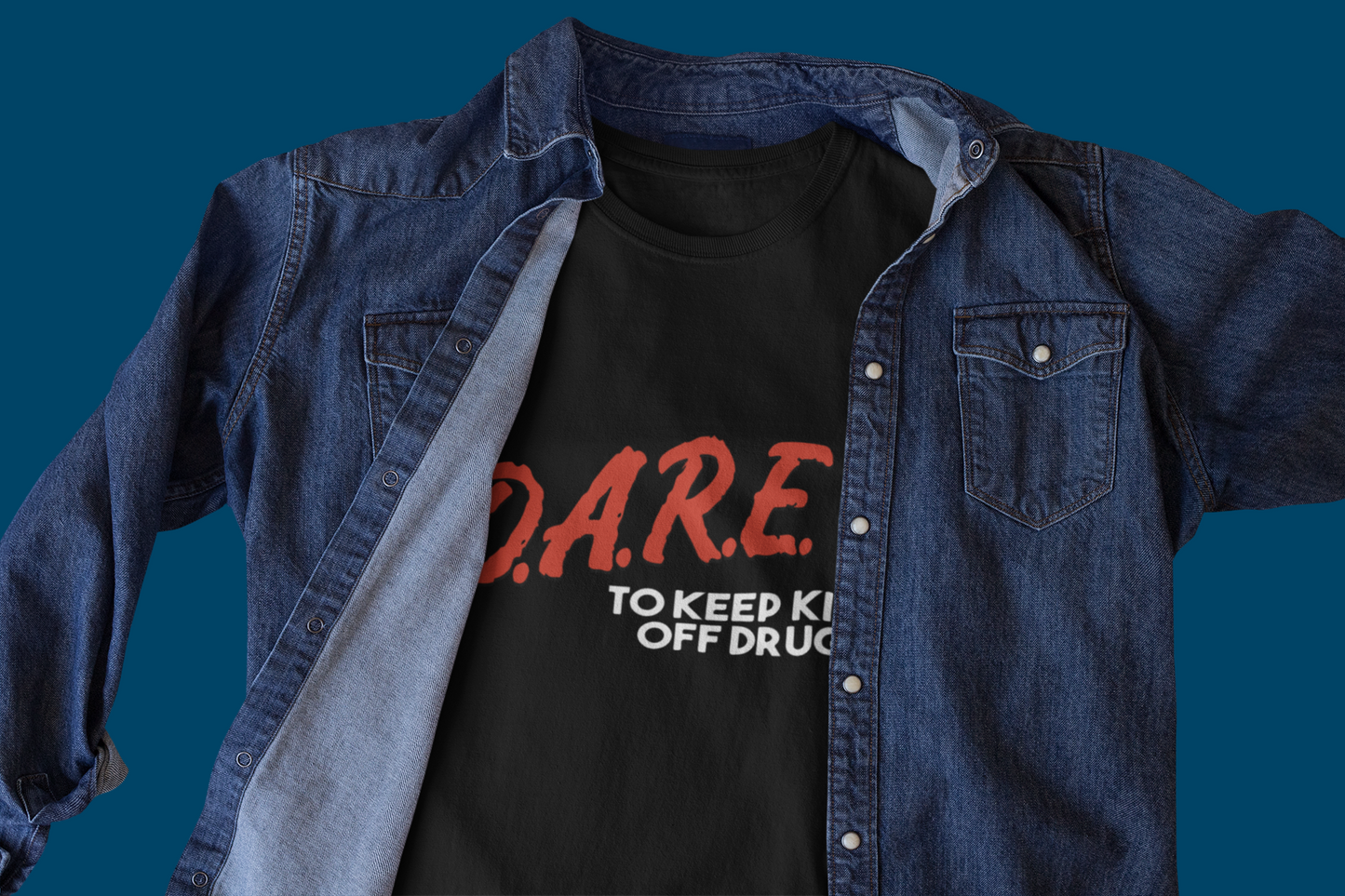 DARE Old School Retro Adult T-shirt