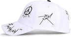 Black and White Color Matching Hat Pentagram Graffiti Baseball Cap Men and Women Summer Cap