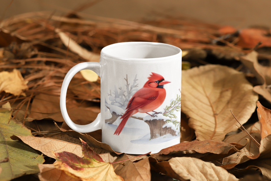 Cardinal - Cherry Bird Mug
