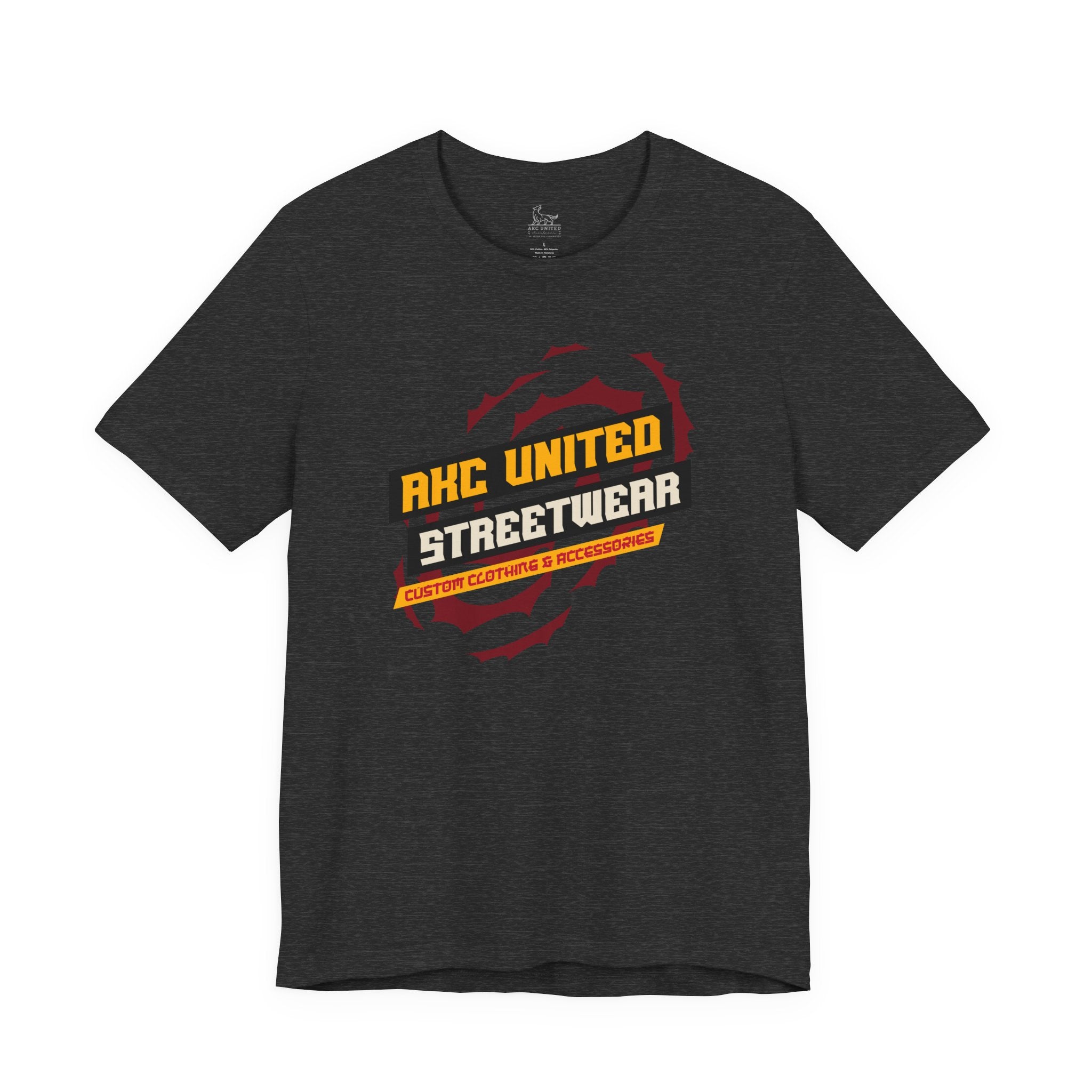 Orange Blast Streetwear Logo Tee — Graphic T-Shirt