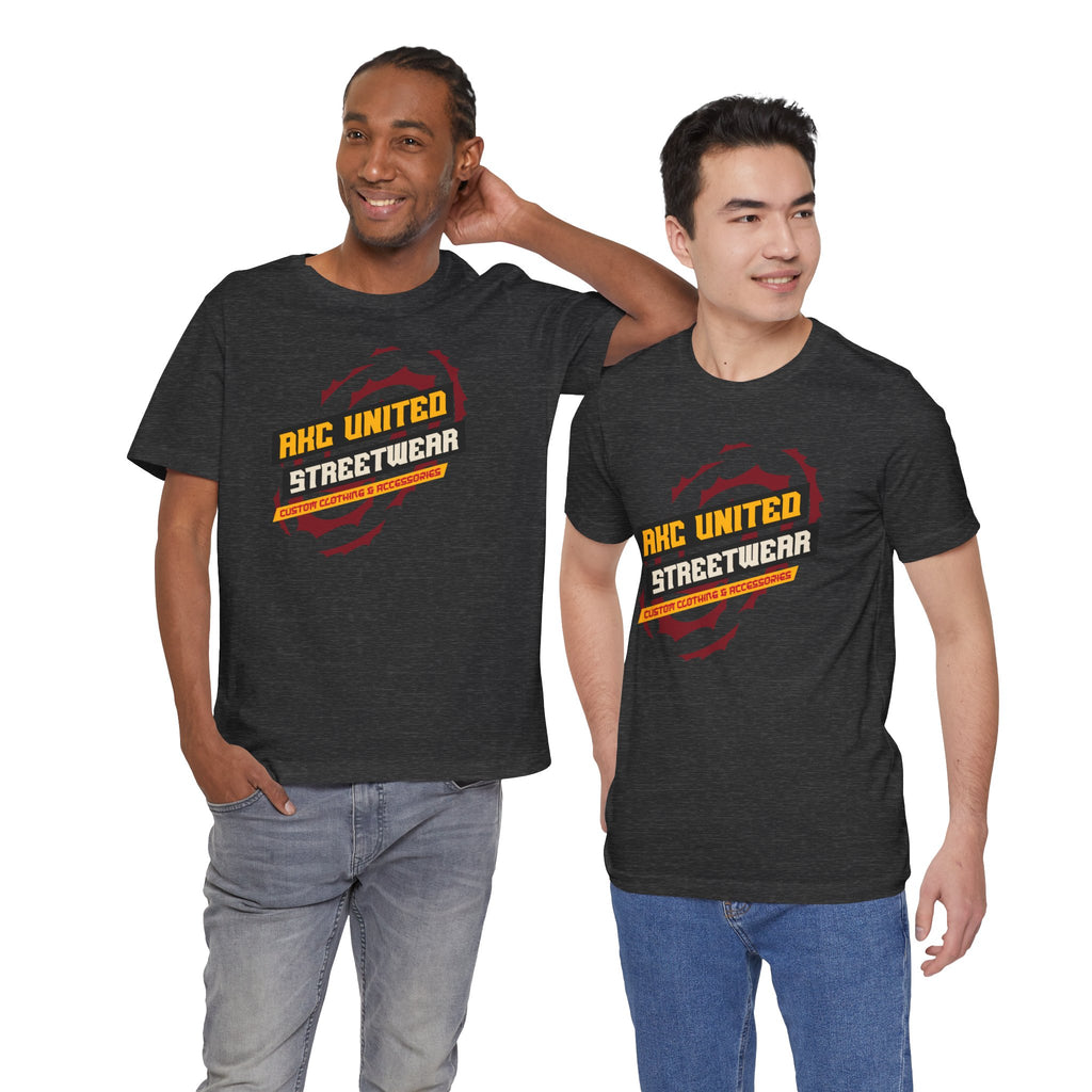 Two men wearing black t-shirts with 'MOM BUILDER' text on a white background
