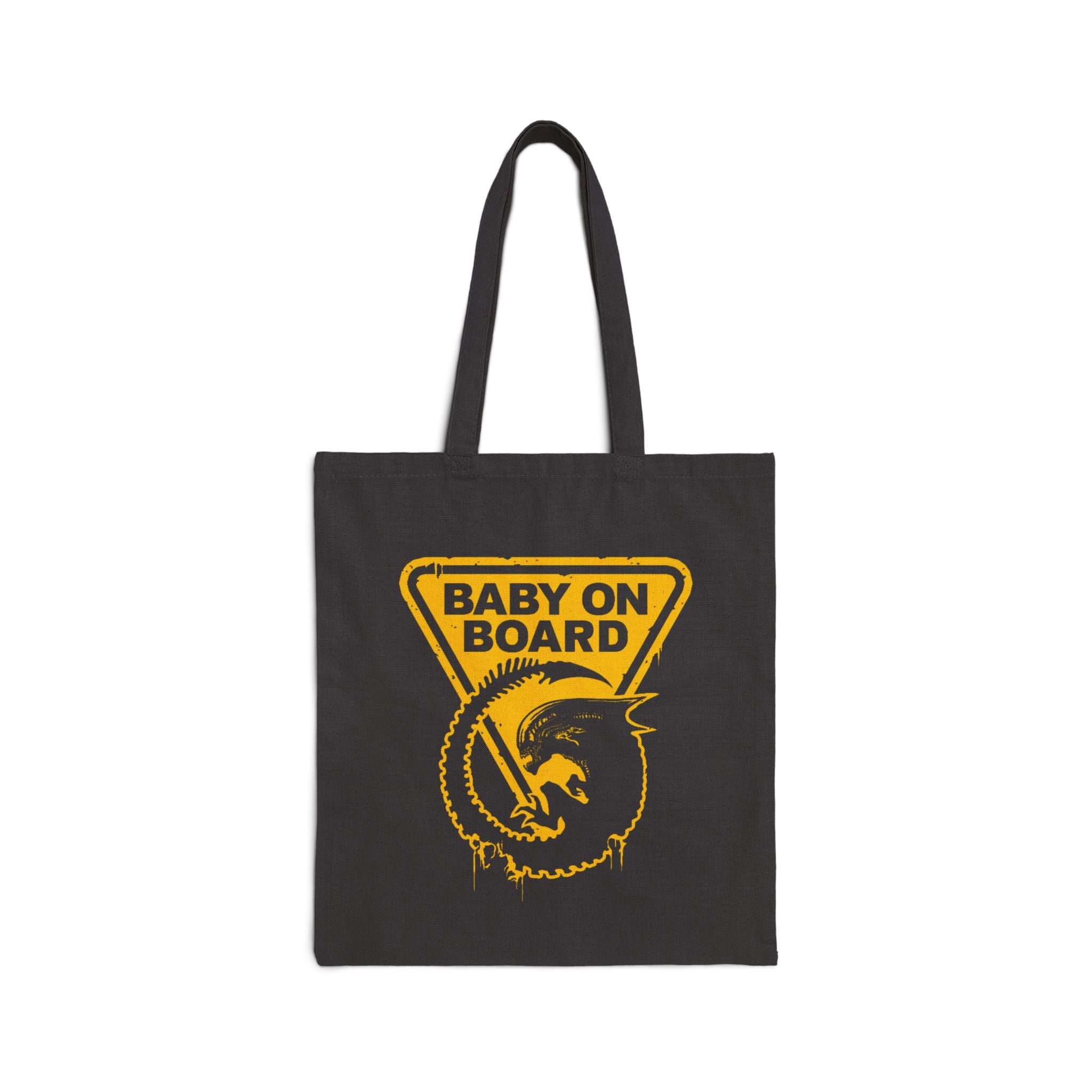 Baby on Board Dragon Tote Bag - Funny Parent Safety Canvas Tote