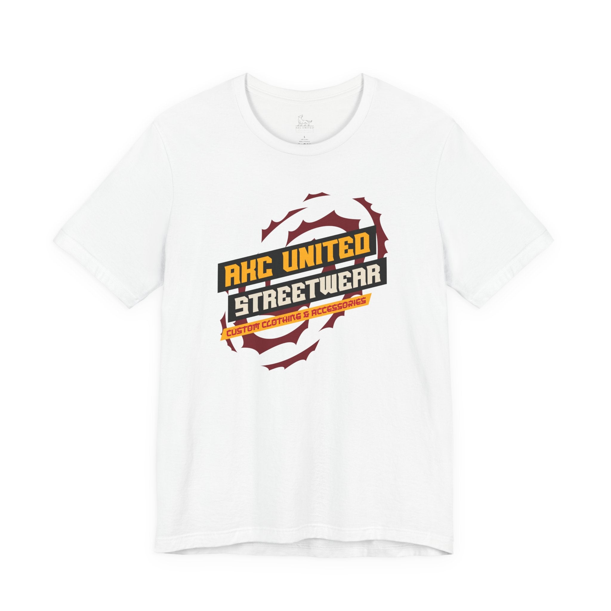 Orange Blast Streetwear Logo Tee — Graphic T-Shirt