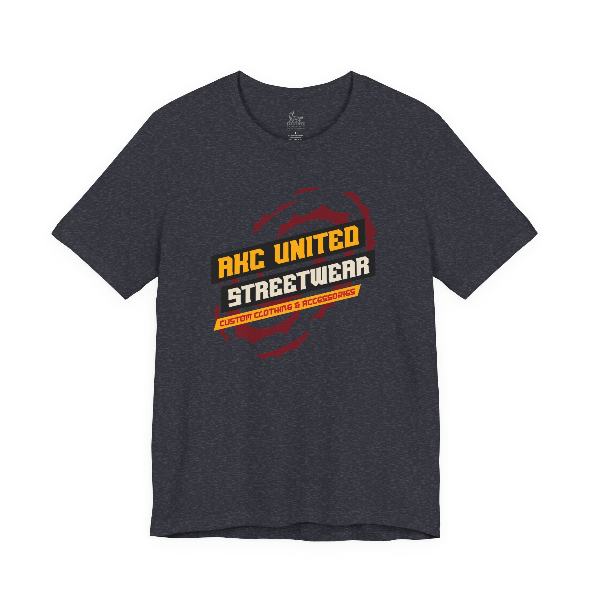 Orange Blast Streetwear Logo Tee — Graphic T-Shirt