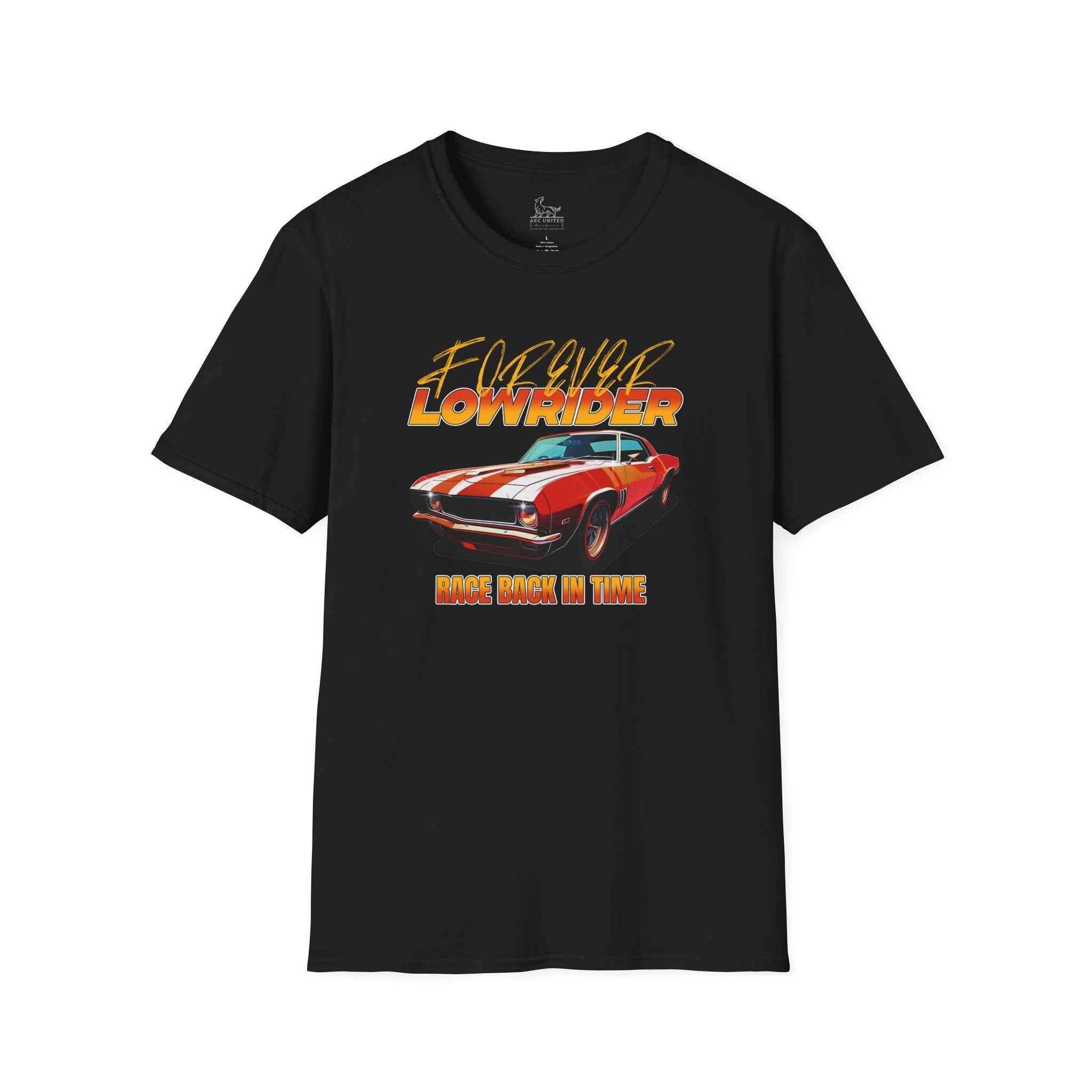 Lowrider T-Shirt – "Forever Lowrider" Classic Muscle Car Retro Tee