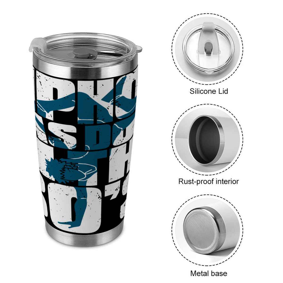 20oz Tumbler with Lid and Straw (Made in USA) HiphopWasDopeInThe80'S