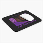 Hip Hop Beats Mouse Pad — "Peace and Love and Hip Hop Beats" Retro Rap Artist Desk Mat