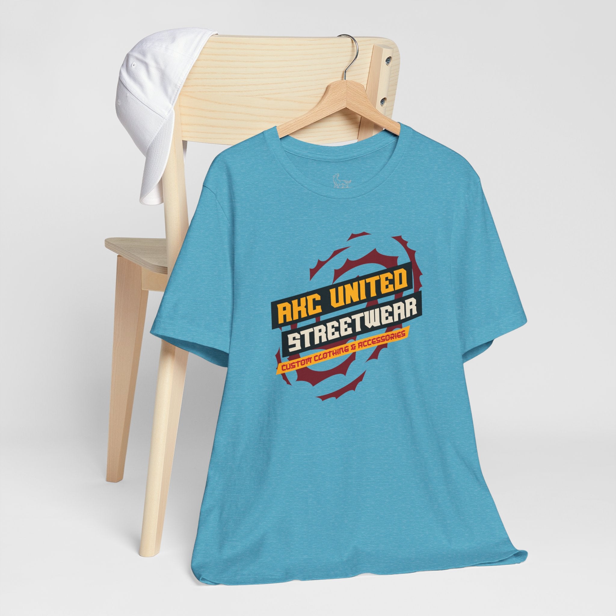 Orange Blast Streetwear Logo Tee — Graphic T-Shirt
