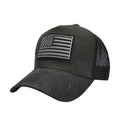 Embroider Flag Washed Baseball Cap, Cotton Trucker Hat