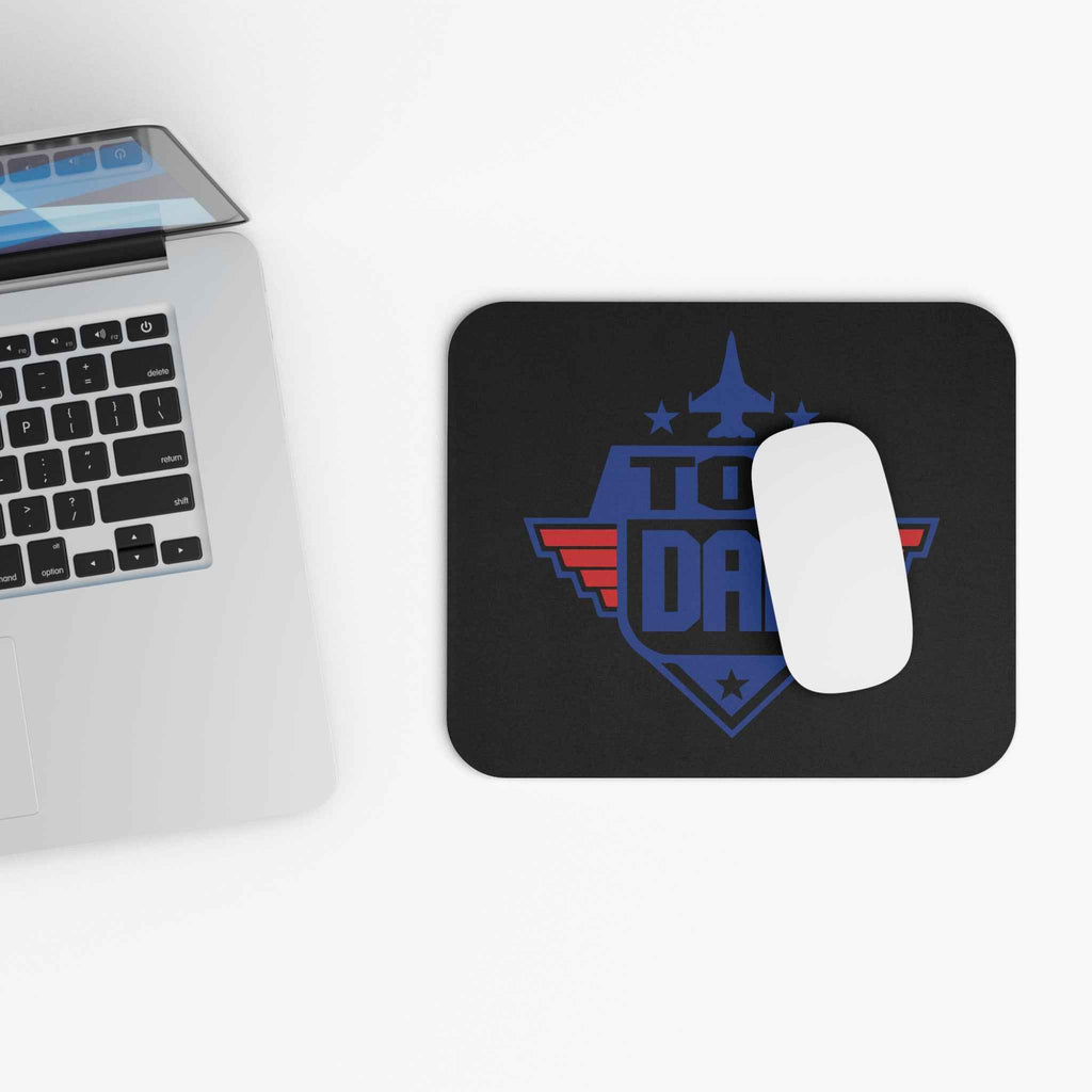 Top Dad Mouse Pad – Aviation Pilot Dad Gift, Father’s Day Desk Accessory