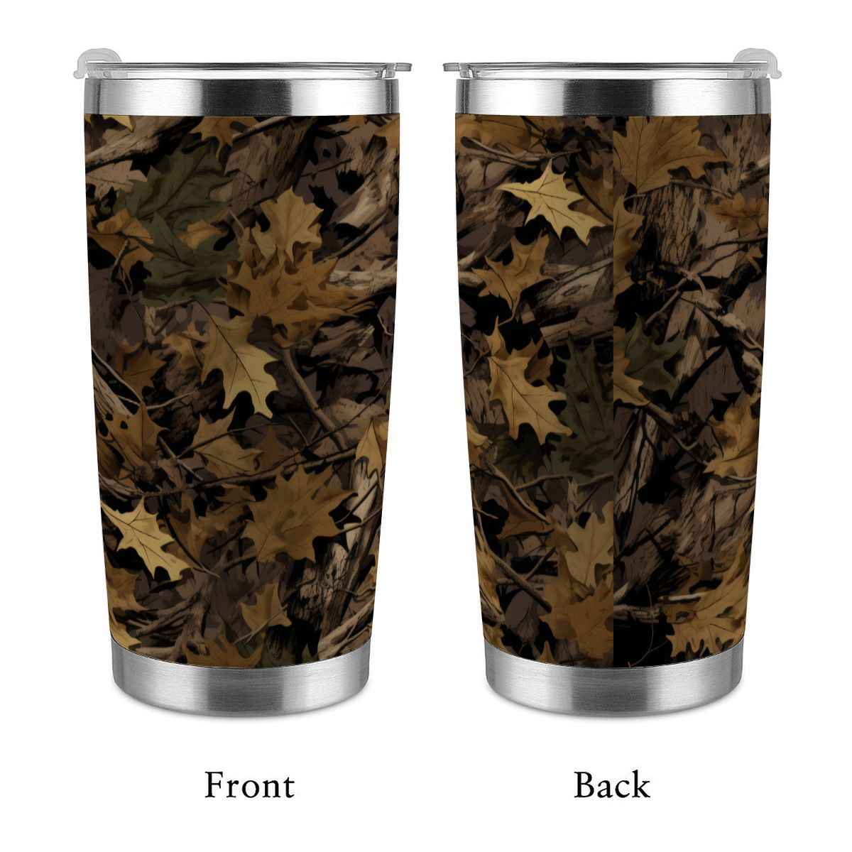 20oz Tumbler with Lid and Straw (Made in USA) HuntingCamo