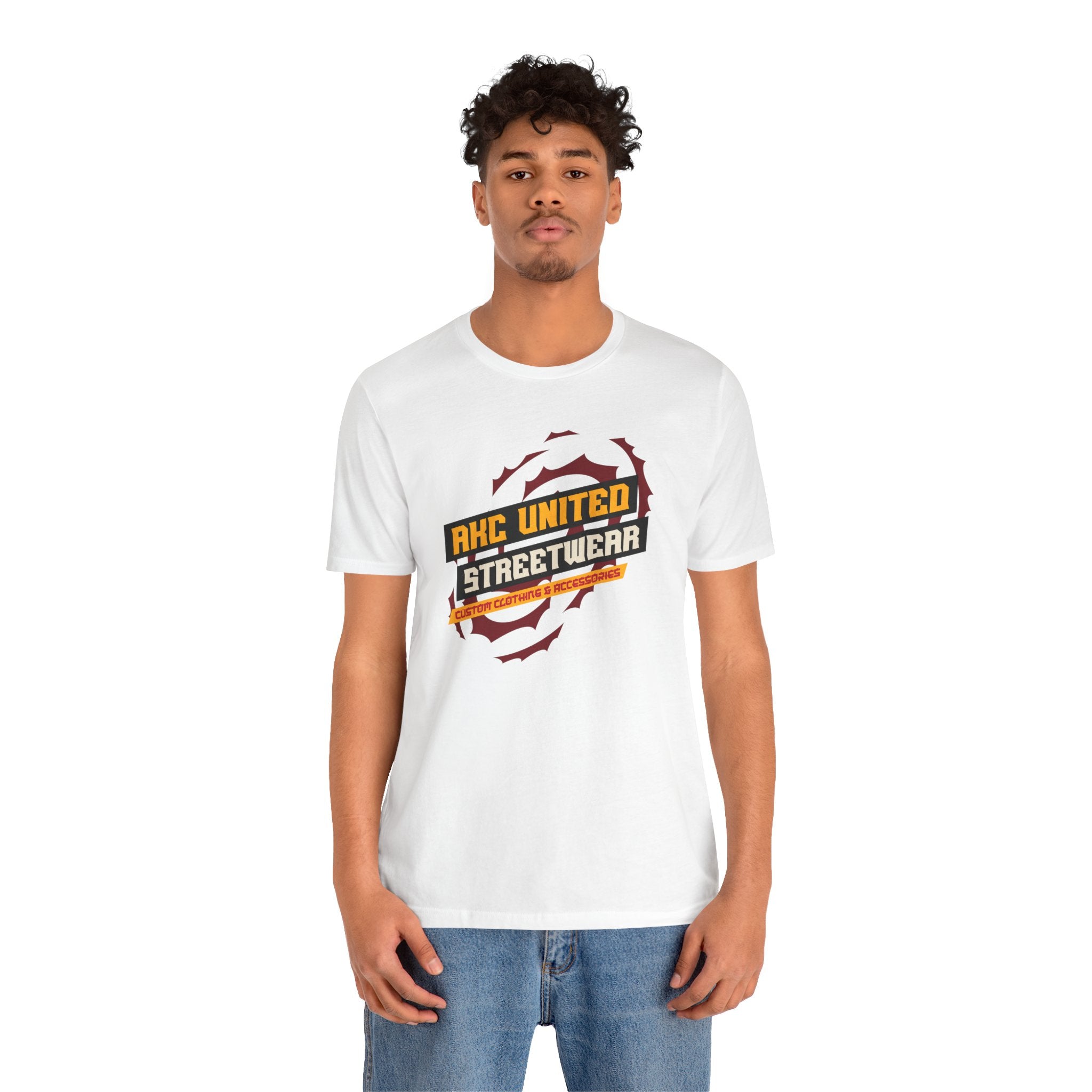 Orange Blast Streetwear Logo Tee — Graphic T-Shirt