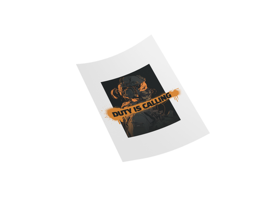 AKC PASSION - Duty is calling - Custom Designed DTF Transfer