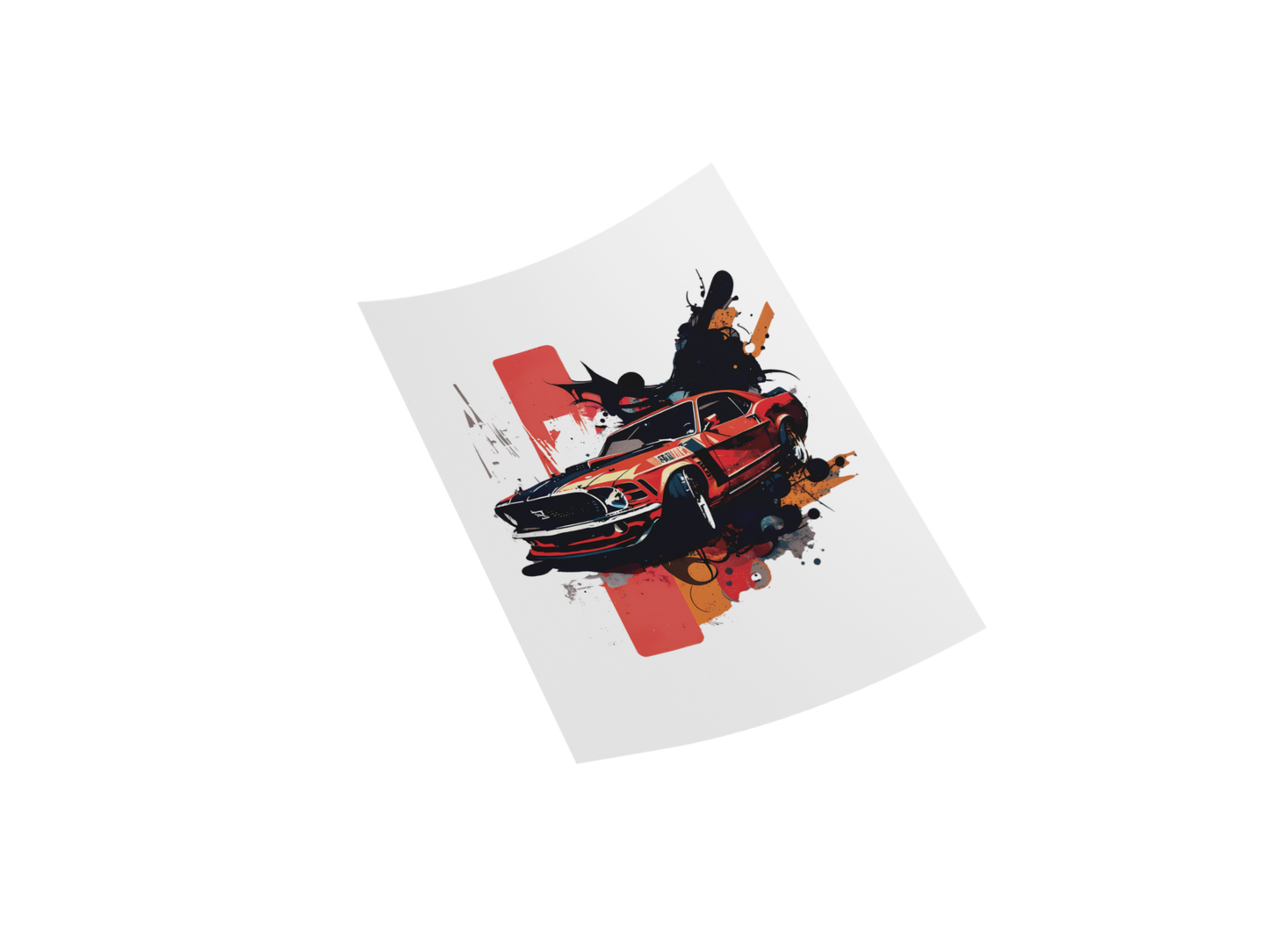 Famous Sport Cars DTF Transfer - '69 F Mustang