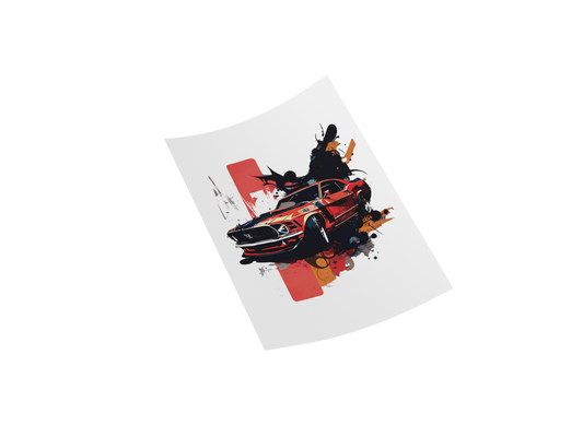 Famous Sport Cars DTF Transfer - '69 F Mustang