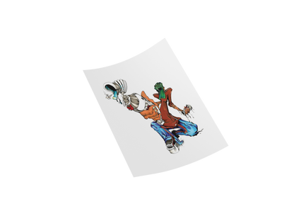 GRAFFITI Retro Custom Design DTF Transfer 10"x13" Heat Transfer for Personalizing T-Shirts, Jackets, and Bags with Vintage Charm
