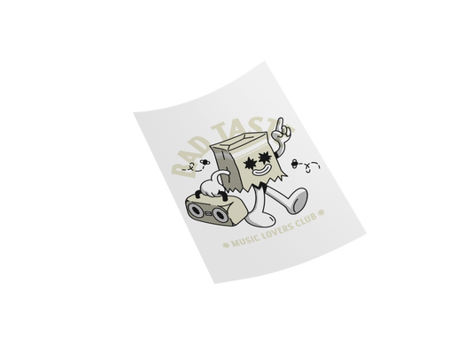 BAD TASTE Funny Retro DTF Transfer - Original Design