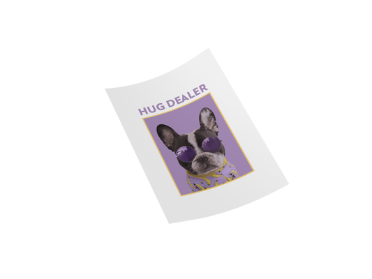 Hug Dealer Funny Frenchie Lover DTF Transfer