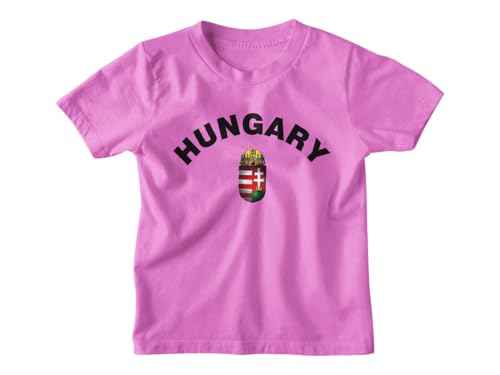 Hungary National Pride Kid's T-Shirt, Coat of Arms Design, Multiple Colors