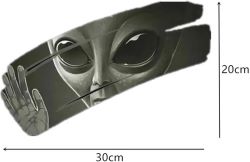 Metal clip with dimensions labeled on a white background