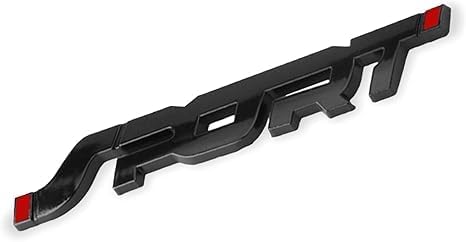 3D Metal Sport Sticker Chrome Decal Emblem Badge for All Cars and Bikes (Black)