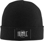 Stay Humble Hustle Hard Beanie for Men Women Beanie Hats Warm Winter Knit Caps Soft Ski Hat Black