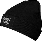 Stay Humble Hustle Hard Beanie for Men Women Beanie Hats Warm Winter Knit Caps Soft Ski Hat Black