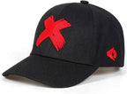 Red X Baseball Cap Spring Summer Casual Fashion Solid Color Breathable Adjustable Outdoor Sun Daily Use(09)