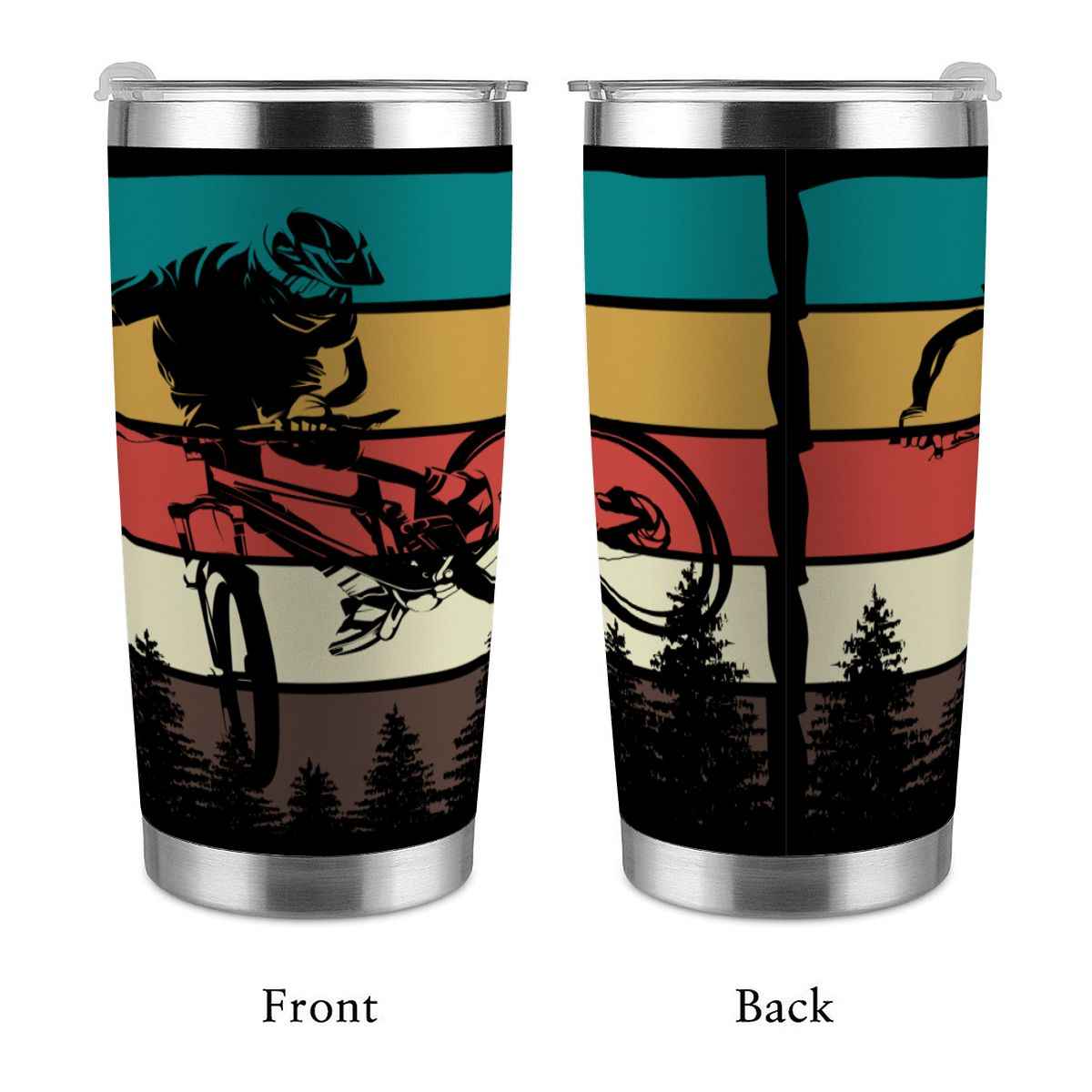 20oz Tumbler with Lid and Straw (Made in USA) Retro Bike Project