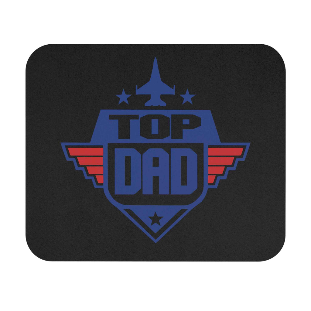 Top Dad Mouse Pad – Aviation Pilot Dad Gift, Father’s Day Desk Accessory