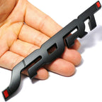 3D Metal Sport Sticker Chrome Decal Emblem Badge for All Cars and Bikes (Black)