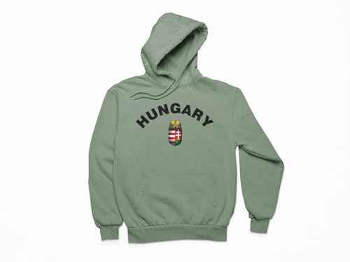 Hungary National Pride Pullover Hoodie, More Colors, Coat of Arms Design