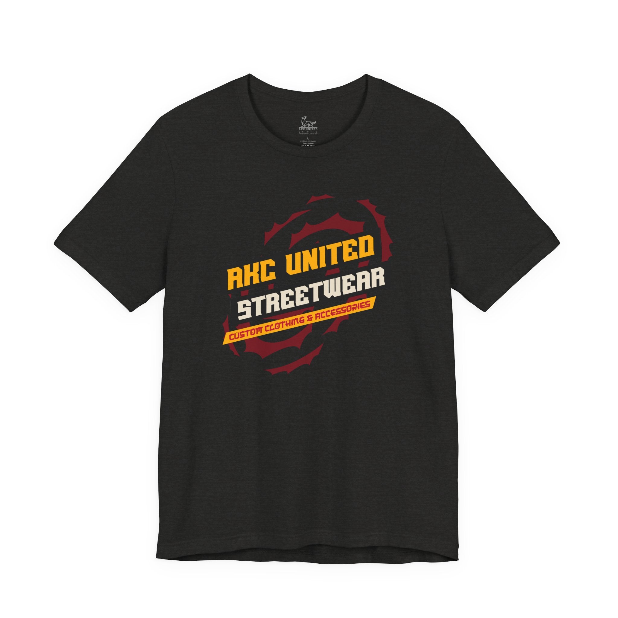 Orange Blast Streetwear Logo Tee — Graphic T-Shirt