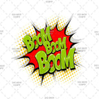 Comic Speech Bubble Classic Design DTF Transfers