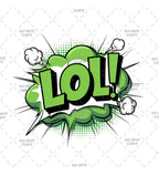 Comic Speech Bubble Classic Design DTF Transfers