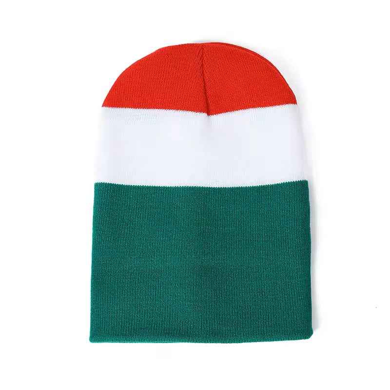 Flag of Hungary Adult Knitted Hat Soft and Warm for Outdoor Activities and Travel, Suitable for Both Men and Women