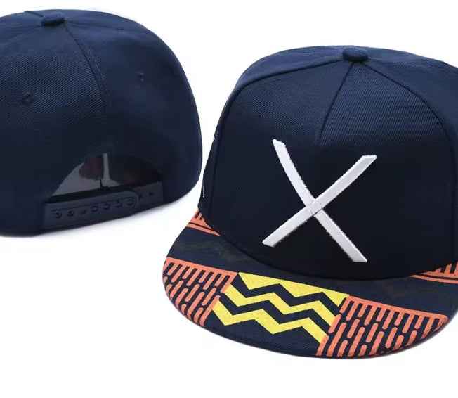 Hip Hop Embroidered X Baseball Cap Personality Flat Eaves Cap Trucker Cap Tyler Fashion Cap (HH505-9)
