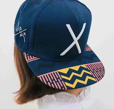 Hip Hop Embroidered X Baseball Cap Personality Flat Eaves Cap Trucker Cap Tyler Fashion Cap (HH505-9)