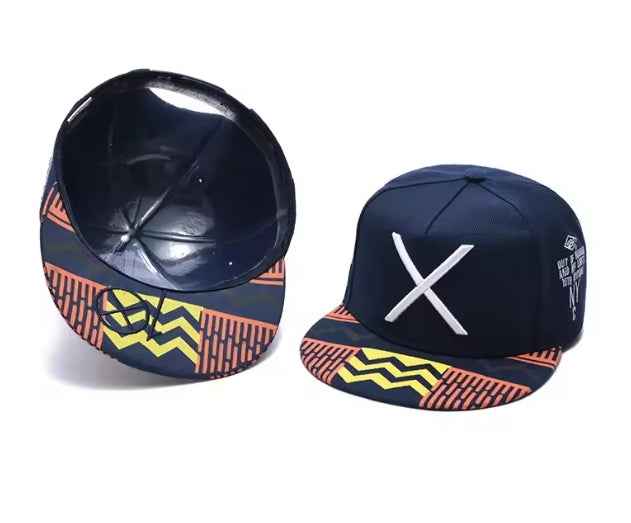 Hip Hop Embroidered X Baseball Cap Personality Flat Eaves Cap Trucker Cap Tyler Fashion Cap (HH505-9)