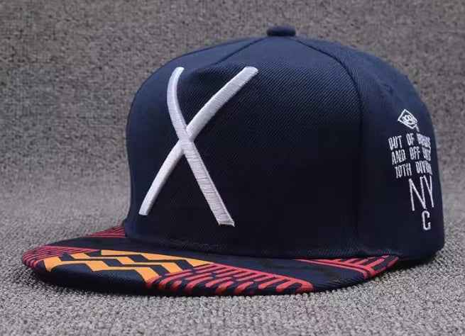 Hip Hop Embroidered X Baseball Cap Personality Flat Eaves Cap Trucker Cap Tyler Fashion Cap (HH505-9)